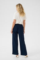Lori Elastic Waist Trouser - Navy Blazer