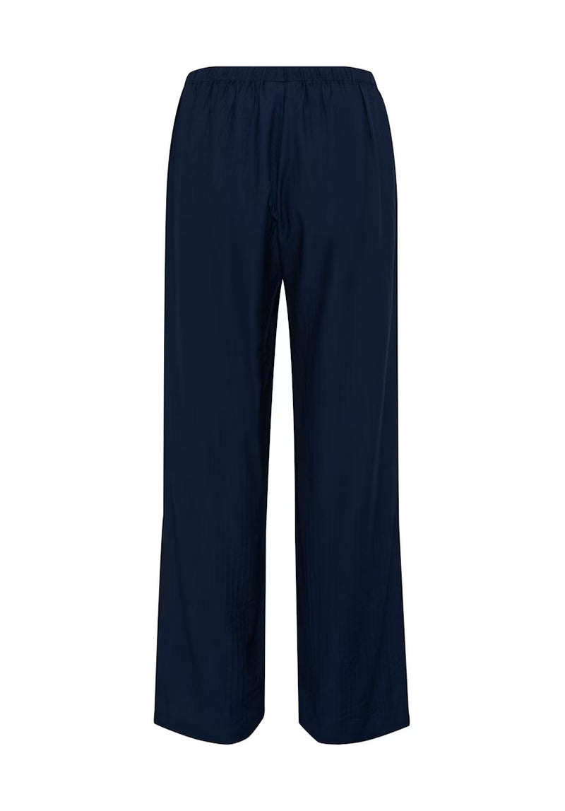 Lori Elastic Waist Trouser - Navy Blazer