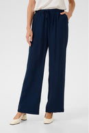 Lori Elastic Waist Trouser - Navy Blazer