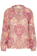 Astra Blouse - Pink Paisley