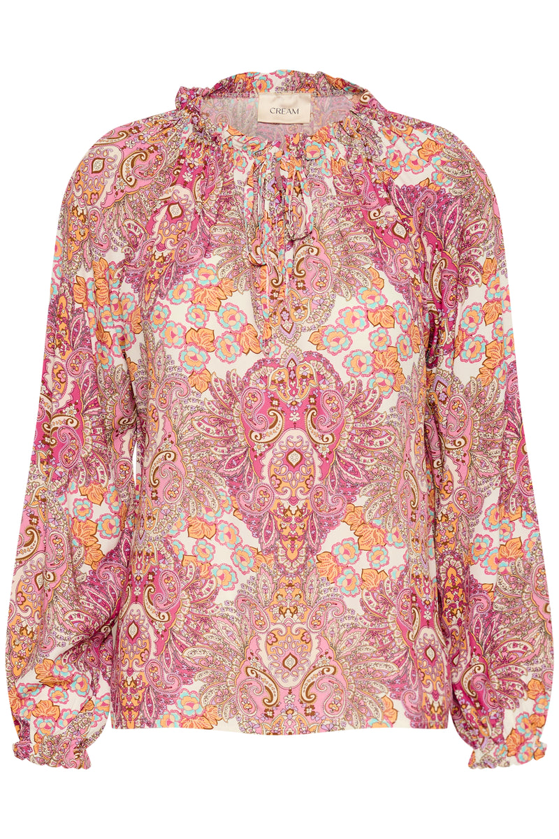 Astra Blouse - Pink Paisley