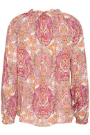 Astra Blouse - Pink Paisley