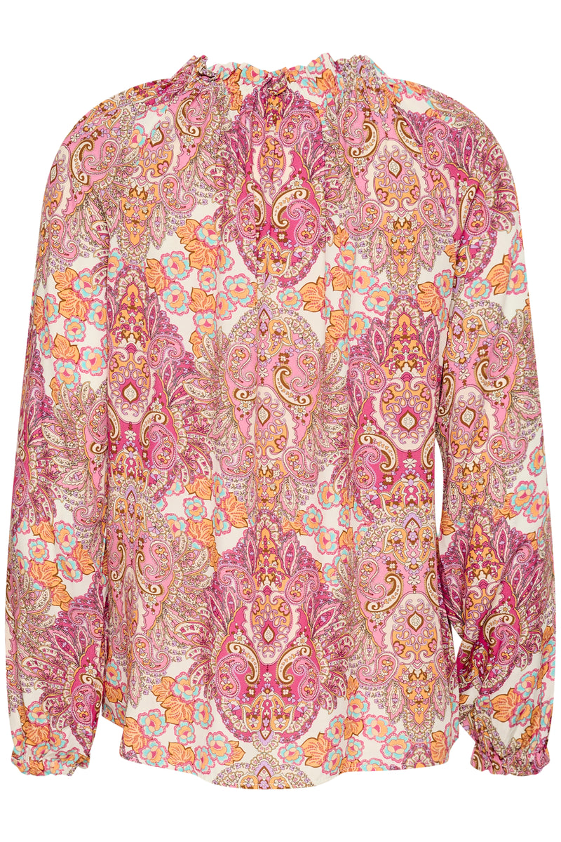 Astra Blouse - Pink Paisley