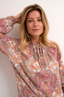 Astra Blouse - Pink Paisley