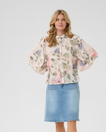 Hailey Shirt - Sepia Rose