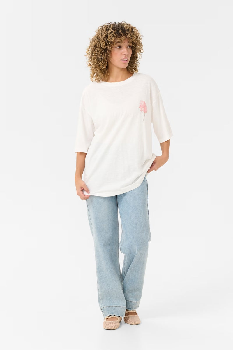 Siffa T-Shirt - Sepia Rose Flower