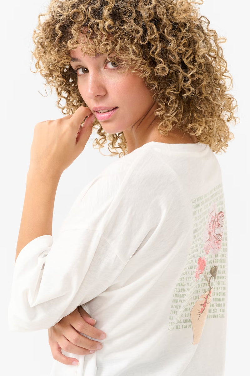 Siffa T-Shirt - Sepia Rose Flower