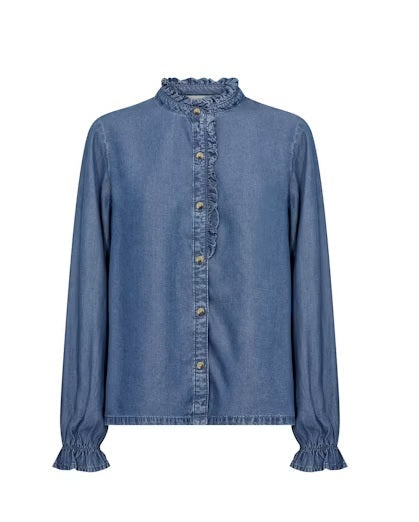 Molly Shirt - Medium Blue Denim