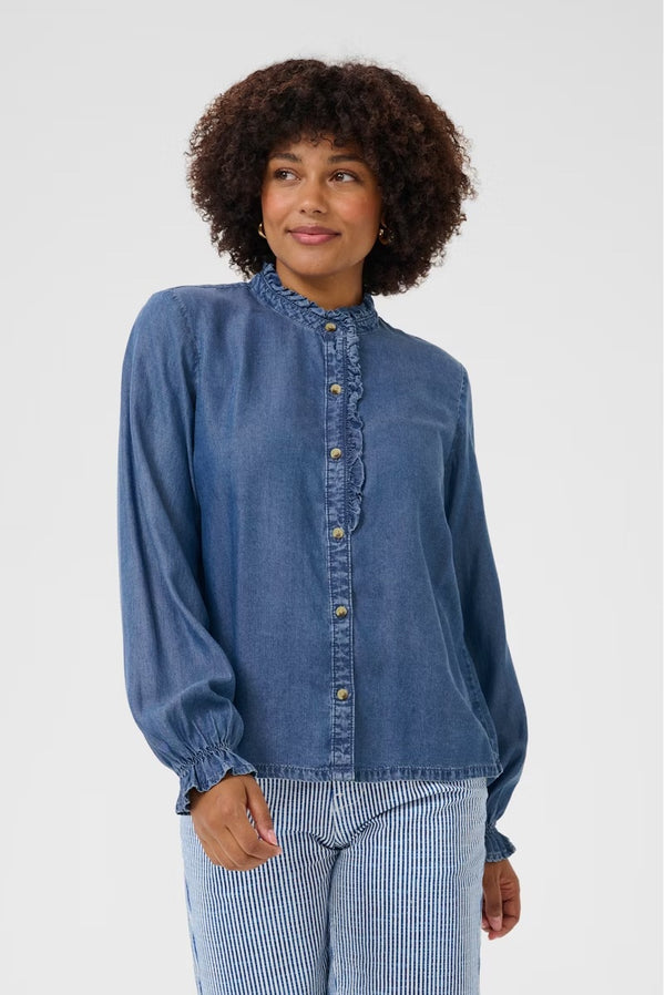Molly Shirt - Medium Blue Denim