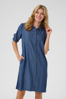 Molly Dress - Medium Blue Denim