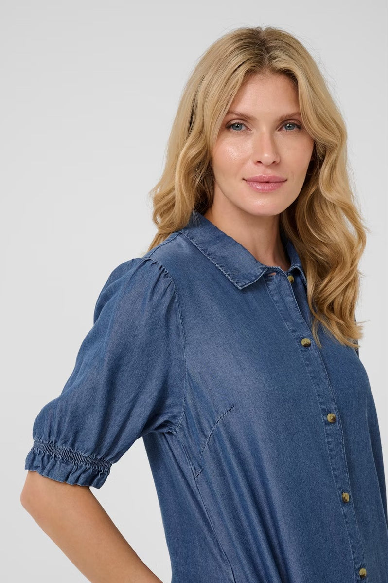 Molly Dress - Medium Blue Denim