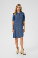 Molly Dress - Medium Blue Denim