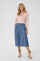 Molly Skirt - Medium Blue Denim