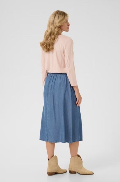 Molly Skirt - Medium Blue Denim