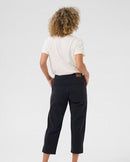 Berta Capri Twill Trouser - Navy Blazer