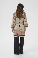 Etta Knit cardigan - Ethnic Red And Blue Mix