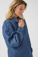 Tallie Denim Shirt - Taos Dark Blue Denim