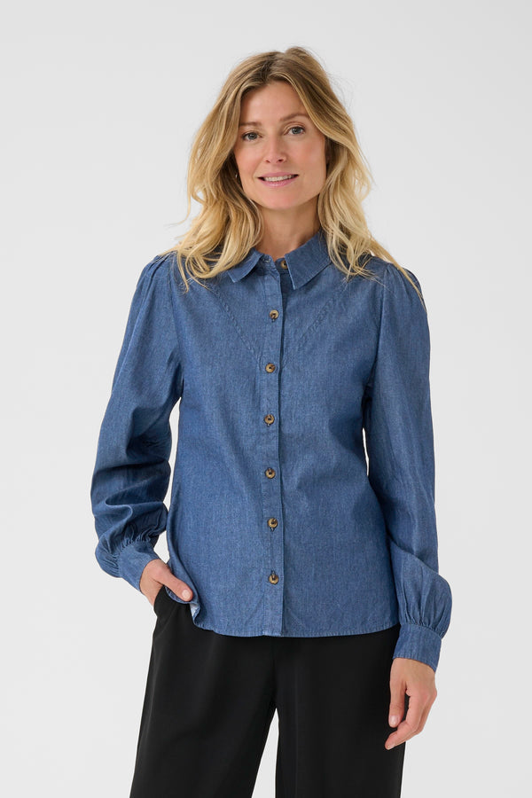 Tallie Denim Shirt - Taos Dark Blue Denim