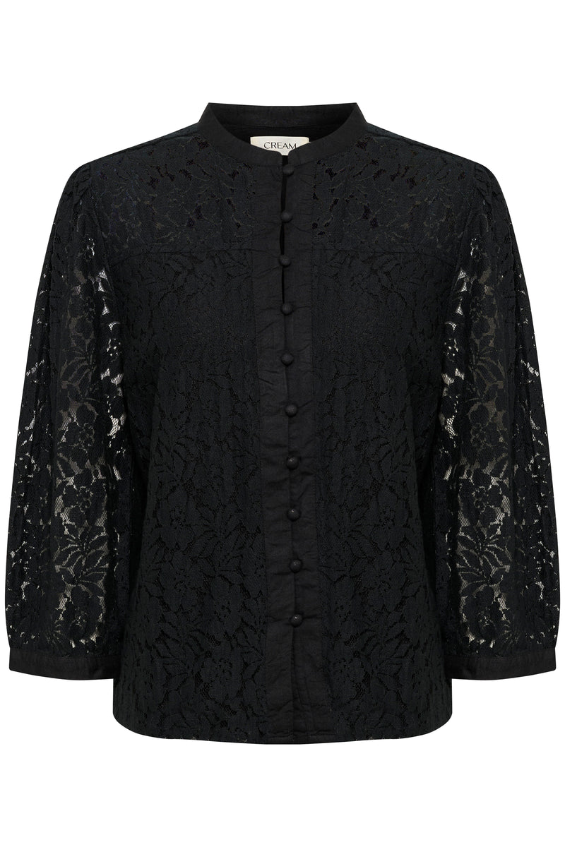 Kaspis Lace Shirt - Pitch Black