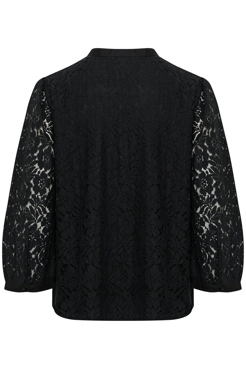 Kaspis Lace Shirt - Pitch Black
