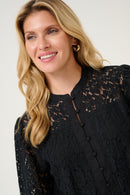 Kaspis Lace Shirt - Pitch Black