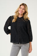 Kaspis Lace Shirt - Pitch Black