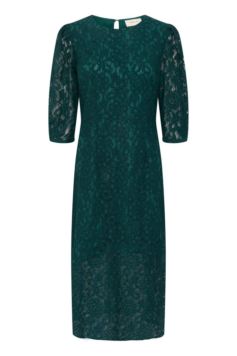 Ebana 3/4 Sleeve Dress - Sea Moss