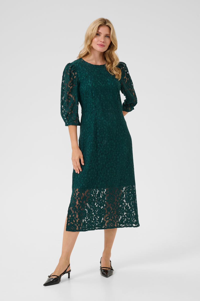 Ebana 3/4 Sleeve Dress - Sea Moss