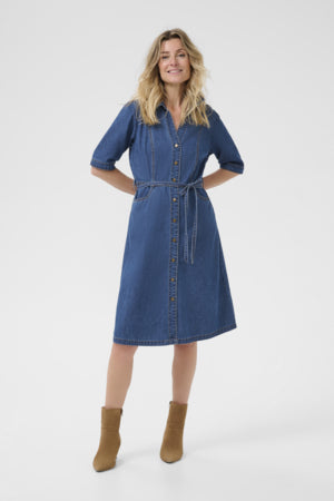 Estelle Denim Dress - Jasper Blue Denim