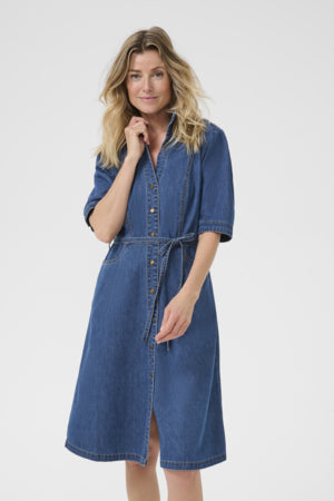 Estelle Denim Dress - Jasper Blue Denim
