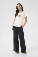 Sita Short Sleeve T-Shirt - Brown Red Blue Cowboy Boots