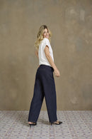 Sita Short Sleeve T-Shirt - Brown Red Blue Cowboy Boots