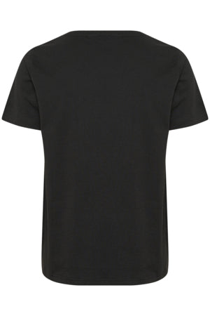 Liria Short Sleeve T-Shirt - Black Howdy Rhinestones