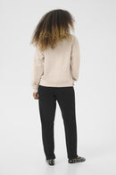 Lovisa Embroidery Sweatshirt - Oat Melange