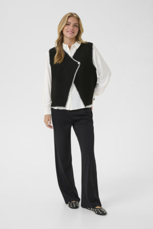 Timmie Knit Vest - Pitch Black