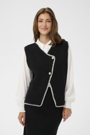 Timmie Knit Vest - Pitch Black