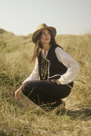 Timmie Knit Vest - Pitch Black