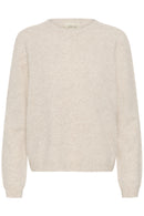 Mela Round Neck Jumper - Oat Melange