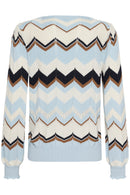Netes Zig Zag Jumper - Cashmere Blue Zigzag
