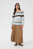 Netes Zig Zag Jumper - Cashmere Blue Zigzag