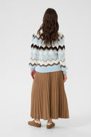 Netes Zig Zag Jumper - Cashmere Blue Zigzag