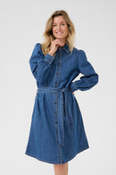 Estelle Denim Dress - Jasper Blue Denim