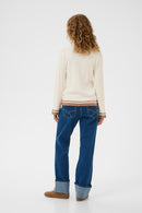 Villea Long Sleeve Polo - Whisper White