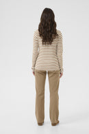 Ribba Stripe Longsleeve T-Shirt - Cocoa Crème Stripe