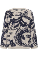 Temikka Print Jumper - Navy Paisley