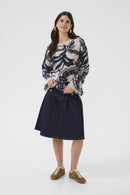 Temikka Print Jumper - Navy Paisley