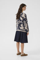 Temikka Print Jumper - Navy Paisley