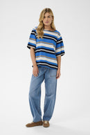 Daey Blouse - Palace Blue Stripe
