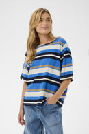 Daey Blouse - Palace Blue Stripe