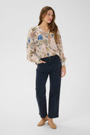 Berta Audrey Crop Jean - Navy Blazer
